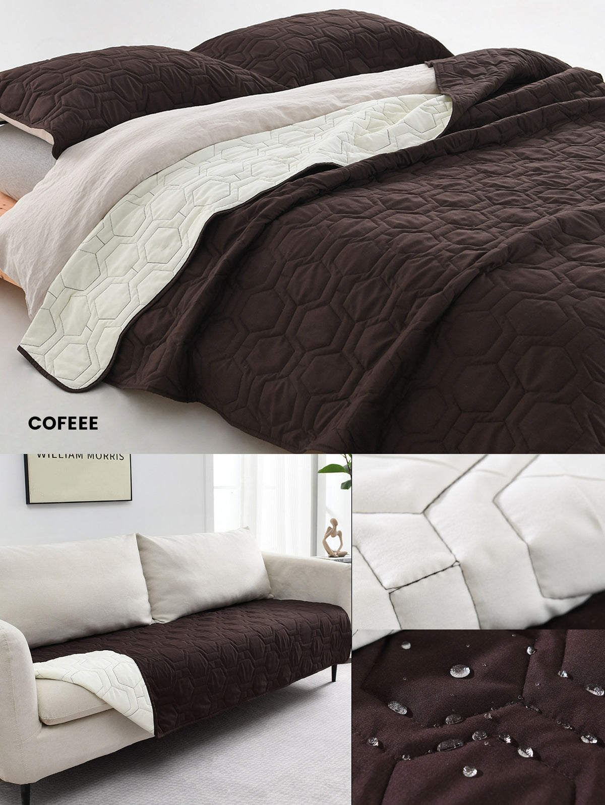 1 PC Dog Bed Cover And Pet Blanket Sofa Pet Bed Mat, Car Incontinence Mattress Protectors Furniture Couch Cover For Most Cats Dogs