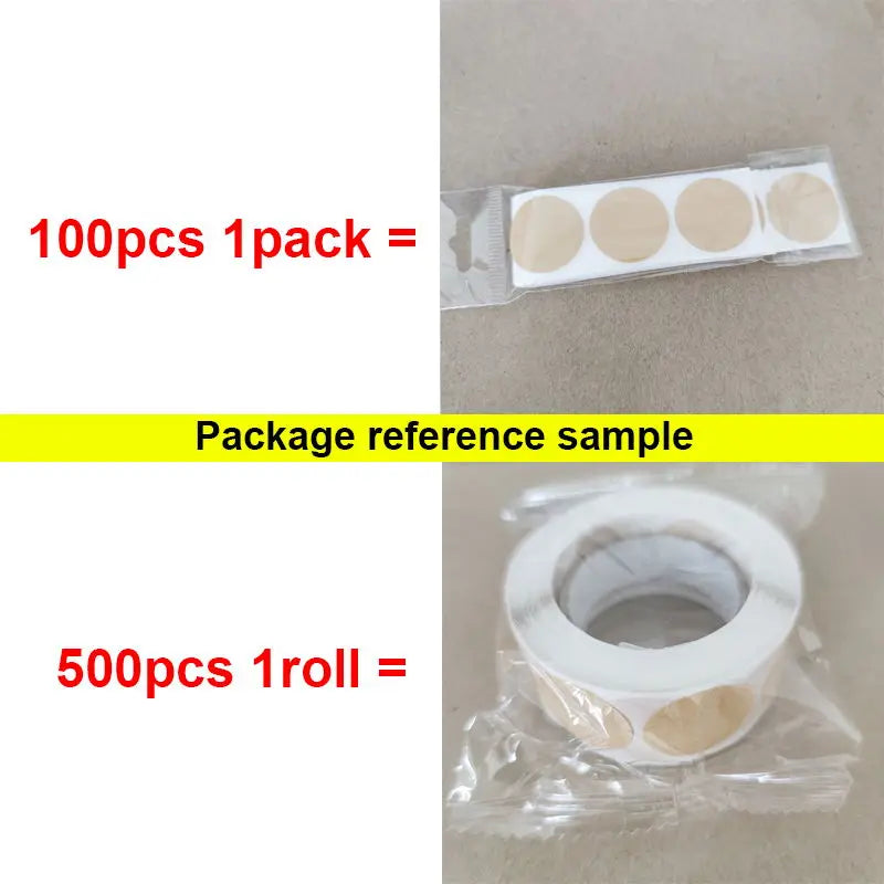 100/500pcs Roll Kraft Paper Merci French Thank You labels Stickers Envelope Package Seal Labels 25MM Baking Decorations