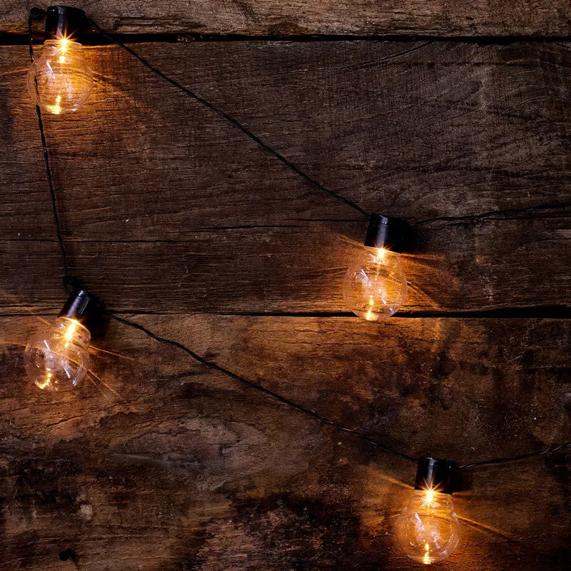 10/20 LED Fairy Bulb Light String Battery Powered Bedroom Outdoor Garden Wedding Party Decoration Atmosphere Garland Lights