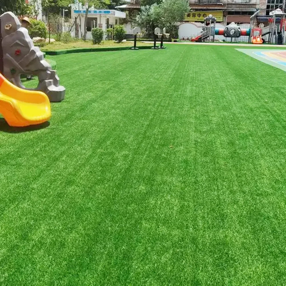 10 Pcs 12 Inchx12 Inch Realistic Grass Turf Tile Interlocking Square Artificial Grass Mat Grass Flooring Tiles for Garden Decor
