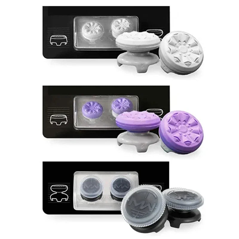 2Pcs Hand Grip Extenders Caps for PS4 Game Controller Gamepad Thumb Stick Grips High/Low Rise Covers For PS4 5,Xbox