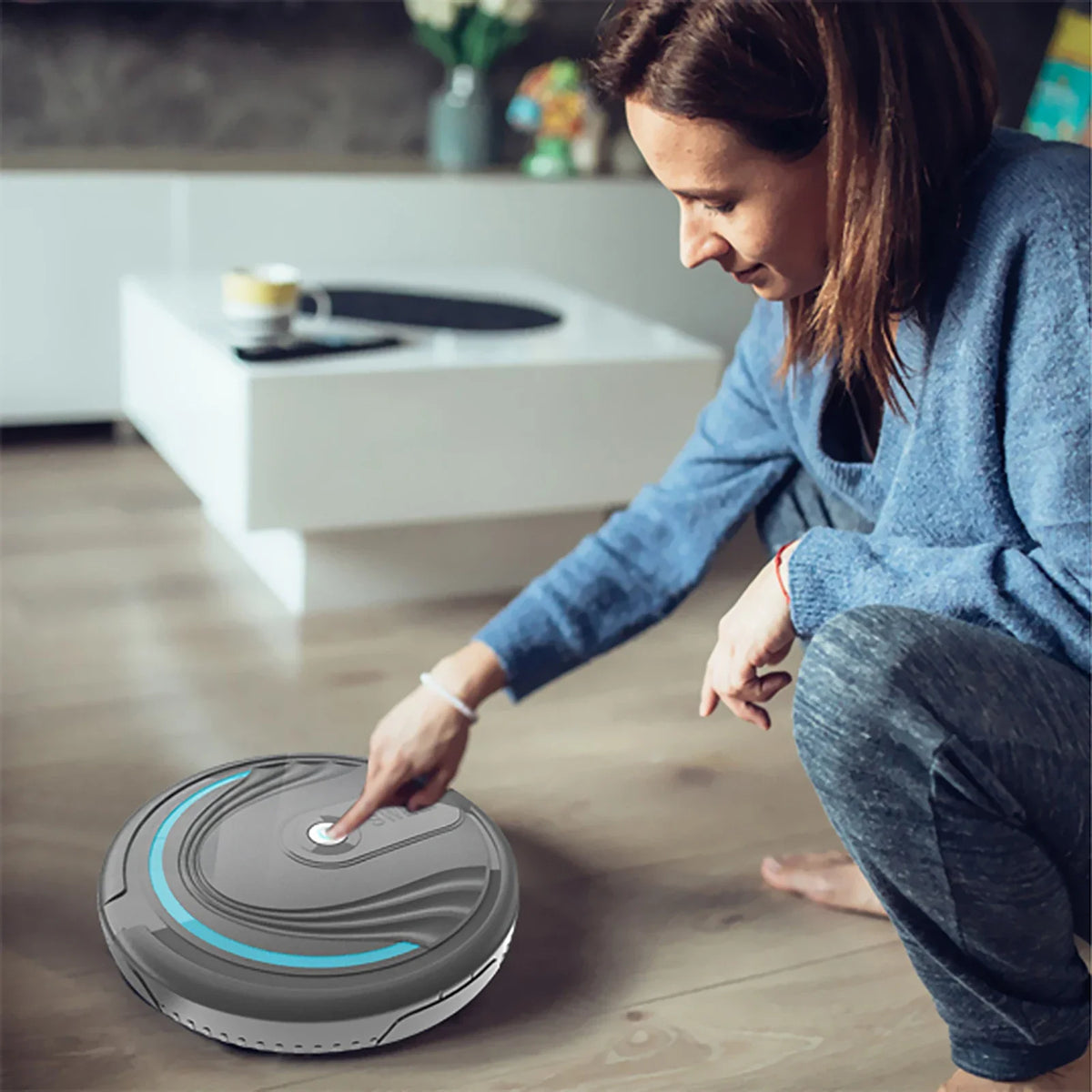 Robot Vacuum Cleaner Smart Remote Control Wireless Battery Home Automatic Floor Sweeping Cleaning Robotic Vacuum Cleaner