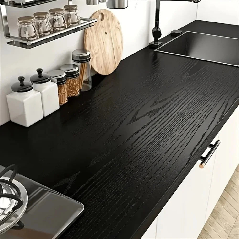 1pc 15.75inX118.11in DIY Self Adhesive Waterproof PVC Wallpaper Renovation Cabinets Furniture Wall Sticker Home Decor Sticky