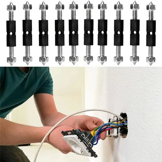10Pcs 118/86 Type Switch Socket Cassette Screws Support Rod Wall Mount Switch Box Internal Repair Kit Stash Struts Repair Tools